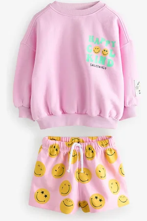 Next Smiley World 100% Cotton Sweatshirt and Shorts Set (3mths-7yrs)5 - 6 ans (110 - 116cm)