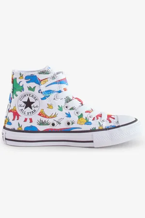 Converse Junior Chuck Taylor Dinosaur Imprimé 1V Trainersr. u.1eu33