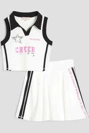 River Island Girls 100% Cotton Active Cheer Skirt Set146152cm