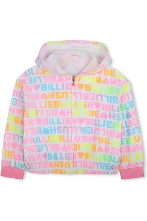 Billieblush Sweat à capuche zippé 100% coton avec logo imprimé8 ans (128 cm)