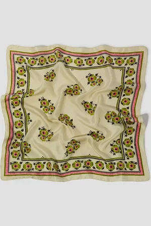 Monsoon Louisa Floral Silk Square Scarfun