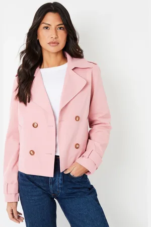 Threadbare Double boutonnage Raccourci Trench Veste44