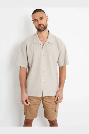 Threadbare Col Revere texturé Manches courtes ChemiseL