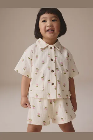 Next 100% Cotton Short Sleve Shirt and Shorts Set (3mths-7yrs)8086cm