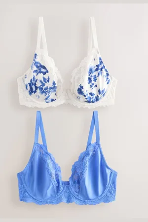 Next DD Lot de soutiens-gorge en microfibre à bonnets non rembourrés câblés 2 plongeants en microfibre85GG