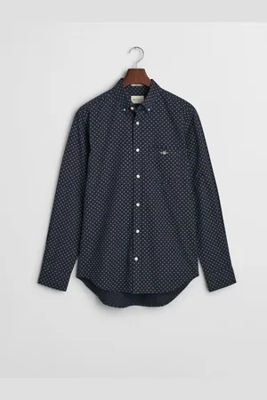 GANT Regular Fit 100% Cotton Micro Print ShirtMédium