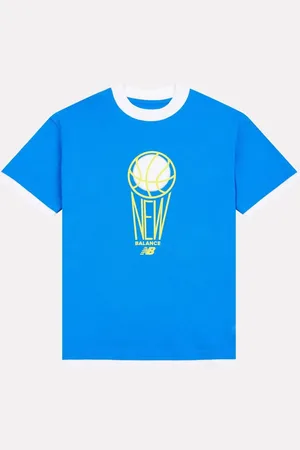 New Balance Garçons 100% Cotton Hoops Graphic T-shirt7 - 8 ans (122 - 128cm)