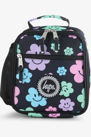 Hype . Unisex Happy Flowers Black Lunch Boxun