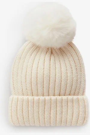 Next Rib Pom Bonnet Chapeaux (3mths-16yrs)3 - 4 ans (98 - 104cm)