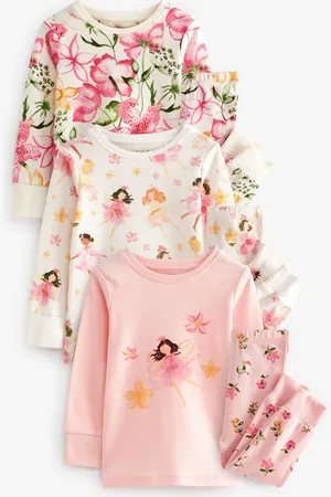 Next 3 Lot 100% Coton Manches longues Se blottir Pyjamas (9mths-16yrs)4 - 5 ans (104 - 110cm)