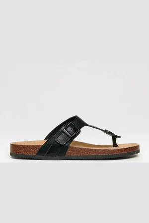Threadbare Faux Leather Toe Post Sandalsr. u.8eu42
