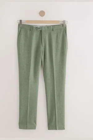 Next Pantalon de costume ajusté en lin texturé38l
