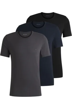 HUGO BOSS Classic Crew Neck 100% Cotton T-Shirts 3 PackM