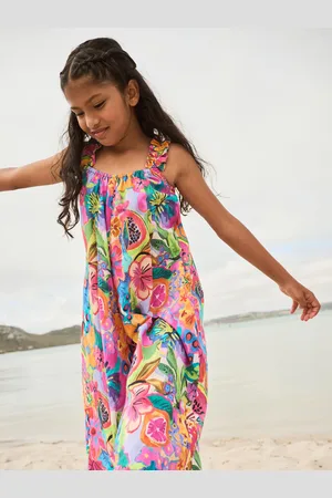 Next Print 100% Cotton Wide Leg Jumpsuit (3-16yrs)116122cm