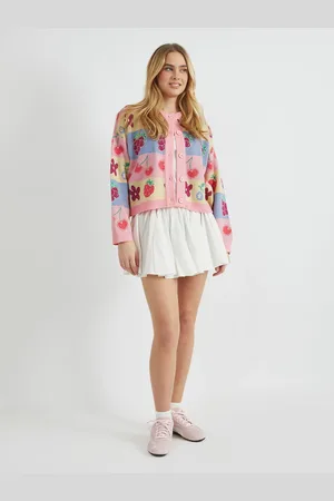 Skinnydip Fruity Stripe Knitted Cardiganxlarge