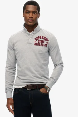 Superdry Vintage Athletic Manches Longues Coupe PoloMédium