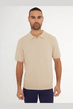 Threadbare Polos texturés en maille sur le devant à col trophéeGrand