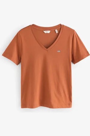 GANT T-shirt 100% Cotton Shield à col en Vxsmall