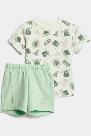 adidas Star Wars The Mandalorian Shorts and T-Shirt Set6268cm