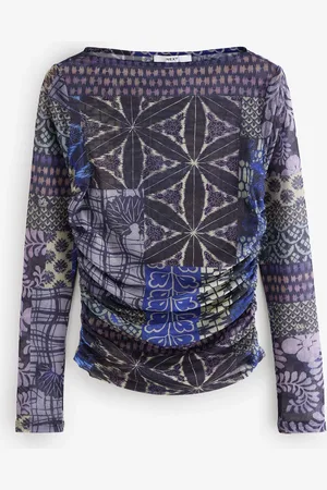 Next Manches longues Mesh Ruched Top52