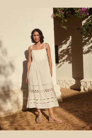 Next Textured 100% Cotton Bandeau Midi Dress44 Tall