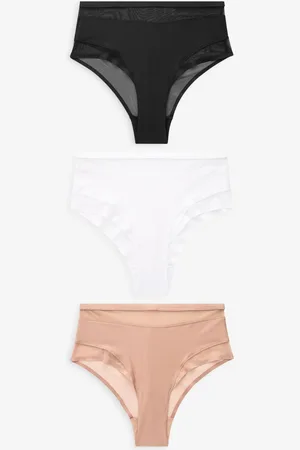 Next Mesh Trim Taille haute High Leg Knickers 3 Lot48