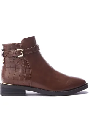 Moda In Pelle Laira Smart Ankle Bottes With Strap Detail