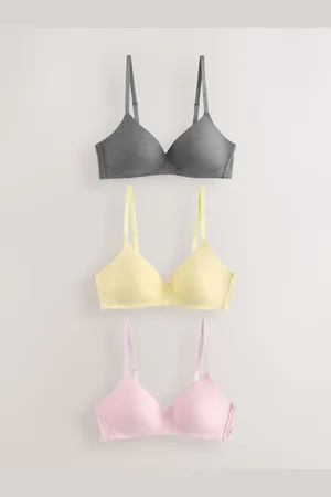 Next Cotton Blend Ultimate Comfort Bras 3 Pack A-E