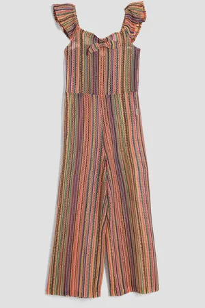 River Island Girls Stripe Crochet Jumpsuit146152cm