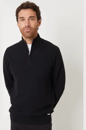 Threadbare Mini pull à col zippé en maille torsadéeXXL