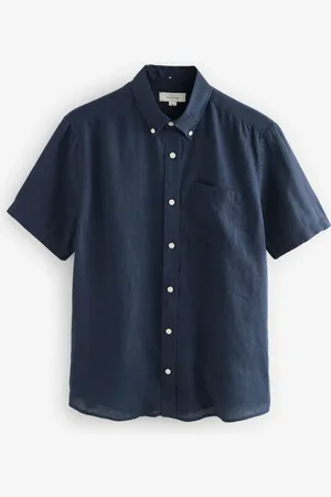 Next Signature 100% Lin Manches courtes Shirt5X-Large