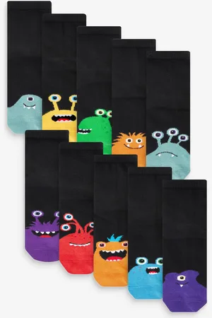 Next Paquet de chaussettes en coton riche 10UK 9-12 Jnr