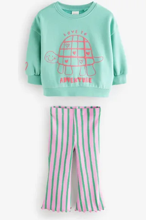 Next Ensemble Sweatshirt et Leggings évasés (3mths-7yrs)6 - Mois 9 (68 - 74cm)