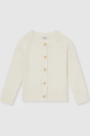 Reiss Ottie Cotton Crew-Neck Cardigan104110cm