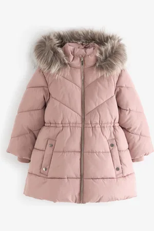 Next Manteau matelassé bordé de fausse fourrure Résistant à la douche (3-16ans)10 ans (140cm)