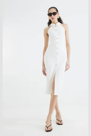 River Island 100% Cotton Shell Button Dress40