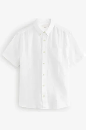 Next Signature 100% Lin Manches courtes ShirtMédium