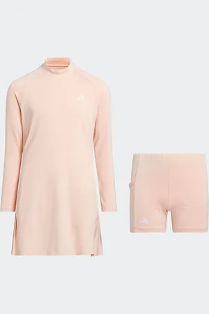 adidas Kids Coral Pink AEROREADY Long Sleeve Dress134140cm