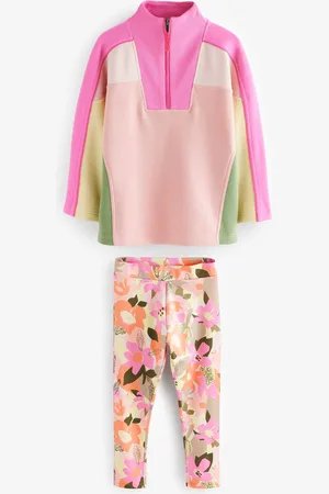 Next Colourblock Half Zip Sweatshirt And Sports Leggings Set (3-16yrs)6 ans (116cm)