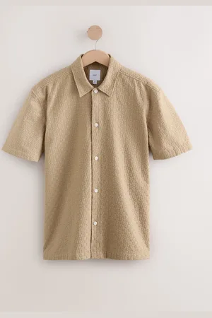 Next 100% Cotton Waffle Texture Short Sleeve Shirt2X-Large