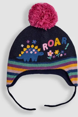 JoJo Maman Bébé Dinosaur Embroidered Hat0 - Mois 12 (50 - 80cm)