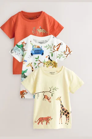 Next Manches courtes 100% Cotton T-shirt 3 Lot (3mths-7yrs)8086cm