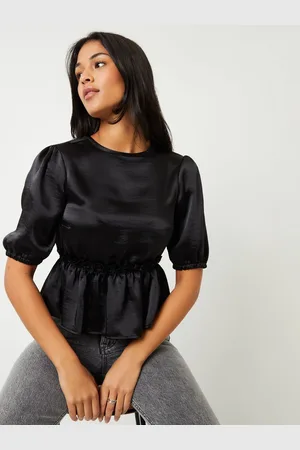 Threadbare Manche bouffante Satin Smock Chemisiers44