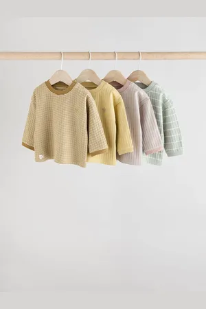 Next Baby Long Sleeve 100% Cotton T-Shirts 4 Pack9 - Mois 12 (74 - 80cm)