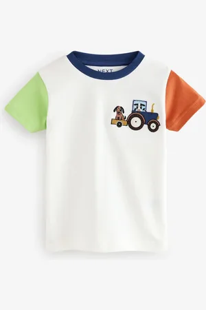 Next 100% Coton Manches courtes Transport T-shirt (3mths-7yrs)12 - Mois 18 (80 - 86cm)
