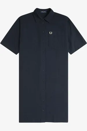 Fred Perry Robe chemise en seersucker40