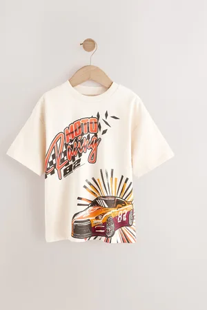 Next 100% Cotton Relaxed Fit Short Sleeve Graphic T-Shirt (3-16yrs)4 ans (104cm)