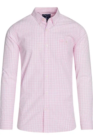 Raging Bull 100% Coton Manches longues Classic Vichy ChemisesM