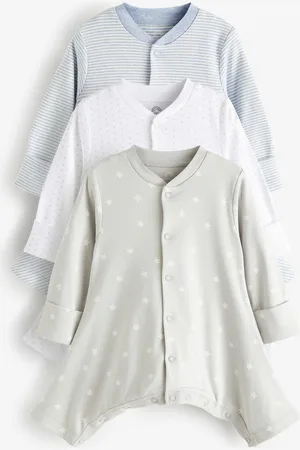 Next Bébé Hip Dysplasie 100% Coton Combinaisons de nuit 3 Lot (0-3ans)Jusqu