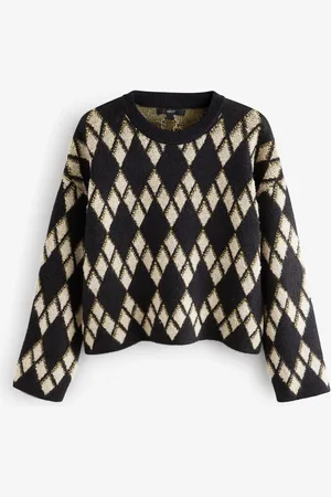 Next Pull en maille à motif losangesL Reg